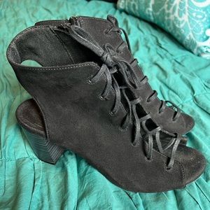 Old Navy Peep Toe Booties Size 7
